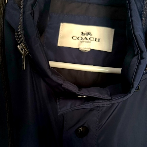 Men’s Coach raincoat XL Navy excellent condition - Picture 4 of 13
